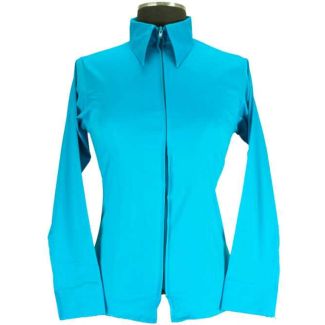 Youth Fitted Show Shirt - Turquoise 