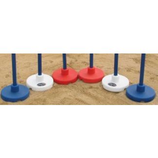 Pole Bending Base - 6 Count - Red White Blue