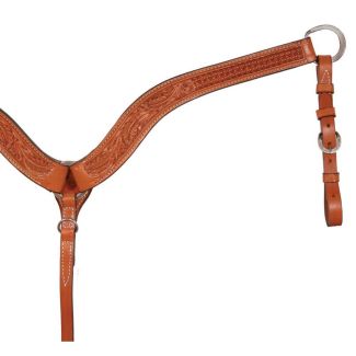 1 3/4” Julie Goodnight Floral Combo Tooled Breast Collar