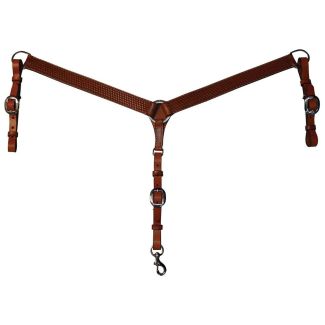 Circle Y  Straight Basketweave Breast Collar