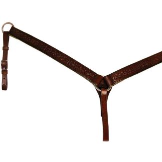 Circle Y 1 1/2” Straight Border Tooled Breast Collar