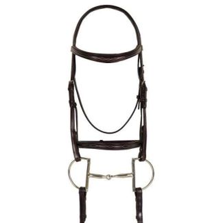 Ovation Breed Fancy Stitched Raised Padded Bridle - Draft Cross