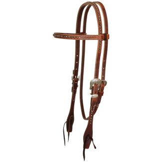 Reinsman Rosewood Spot Browband Headstall