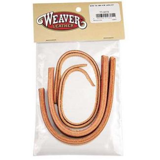 Water Tie Ends with Brown Latigo Ties, 5/8"