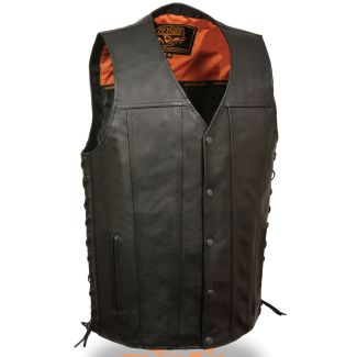 Men&rsquo;s MLM3520 Straight Bottom Side Lace Vest