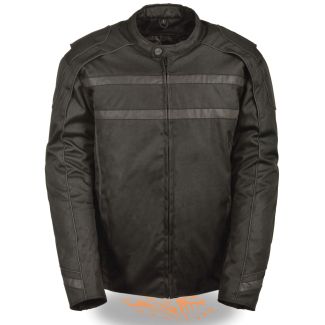 Milwaukee Leather Men&rsquo;s Vented Textile Jacket w/ High Visibility Reflective