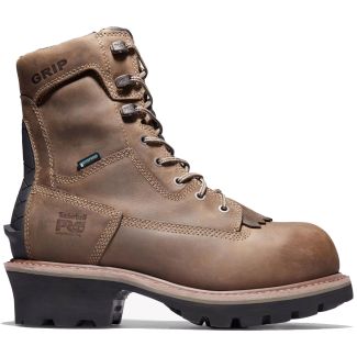 Timberland PRO Men's Evergreen 8" Waterproof Composite Safety Toe Logger Boot