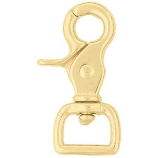 Square Scissor Snap, Brass -  3/4"