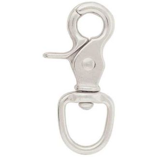 Round Scissor Snap, Nickel Plated - 5/8"