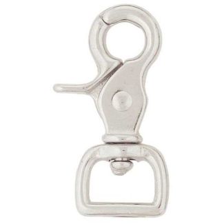 Square Scissor Snap, Nickel Plated - 1"