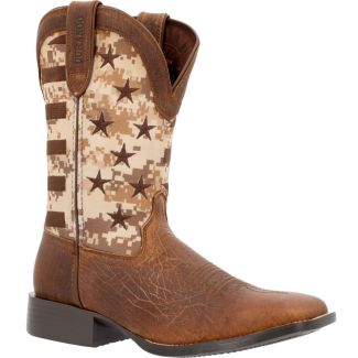 Durango Westward Saddlehorn Digi Camo Flag Western Boot