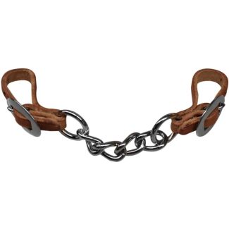 Leather Single Chain Curb Strap 