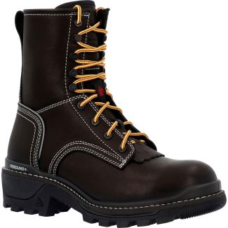 Rocky Mens Rams Horn Logger Waterproof Work Boot