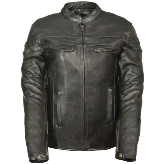 Women’s Sporty Scooter Crossover Leather Jacket