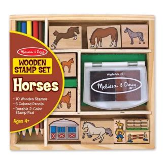 Wooden Horse Stamp Set