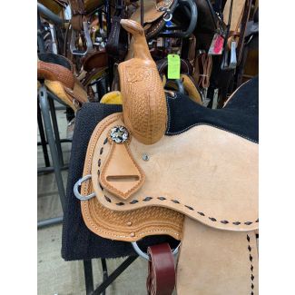 Bar J Tail Spin Barrel Saddle 