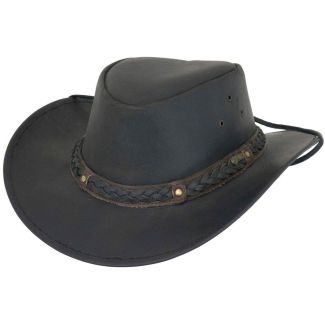Wagga Wagga Hat - Black &amp; Chocolate