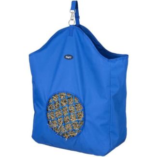 Tough1 Nylon Hay Bag with Round Net Front - Blue