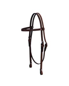 Circle Y 5/8” Shell Tooled Browband Headstall