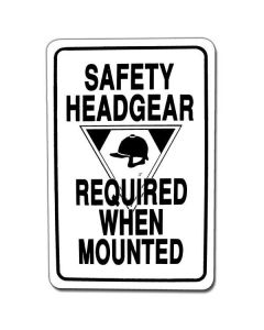 Safety Headgear Required Sign