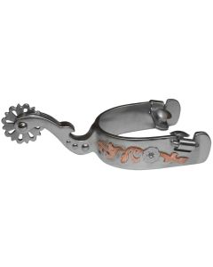 LG Ladies Spurs With Copper Trim & Crystal Stones