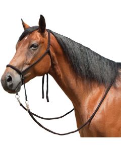 Bitless Bridle With 9ft. Flat Braided Reins