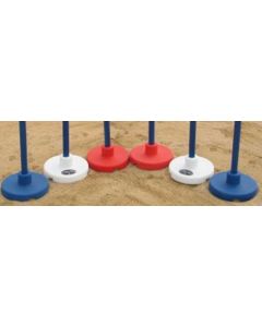 Pole Bending Base - 6 Count - Red White Blue