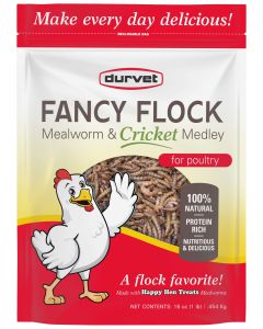 Fancy Flock™ Mealworm & Cricket Medley 1lb